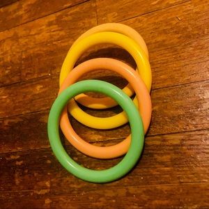 Set of plastic bangles